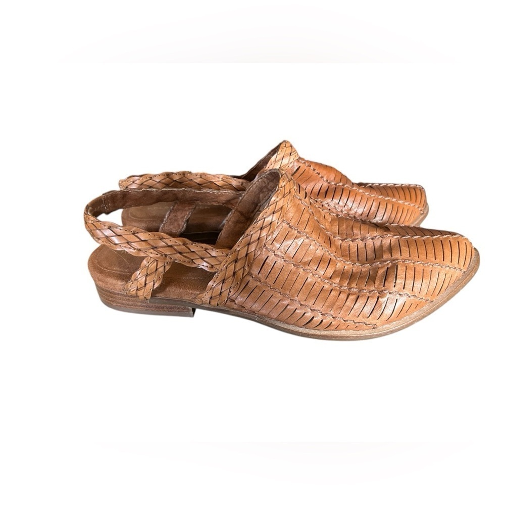 Kelsi Dagger Brown Braided Sandals